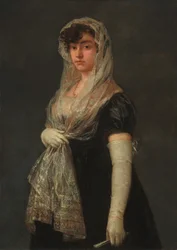 Junge Dame mit Mantilla und Basquina