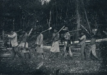 Indios Guaranys, Rückkehr von einer Jagd, 1895