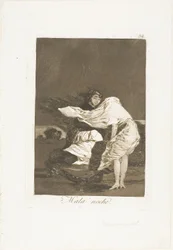 Eine schlechte Nacht, Platte 36 aus Los Caprichos
