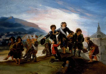 Kinder spielen Soldaten