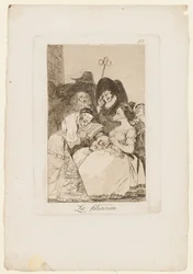 La Filiacion, Platte aus "Los Caprichos", 1799