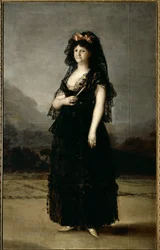 Porträt von Königin Maria Luisa mit Mantilla