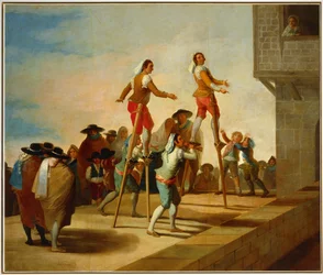 Die Stelzen, Entwurf für einen Wandteppich im Prado