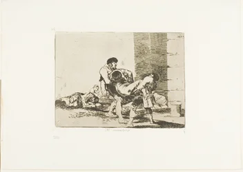 Zum Friedhof, Tafel 56 aus Die Schrecken des Krieges