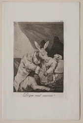 Caprichos: An welcher Krankheit wird er sterben, ca. 1798