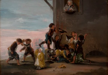 Kinder kämpfen um Kastanien, 1786