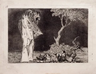 Furchtbare Torheit aus der Serie Los Disparates Follies, 1815-1819