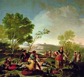 Mahlzeit am Ufer des Flusses Manzanares, 1776