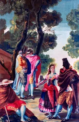Männer mit versteckten Gesichtern, ca. 1760-1820