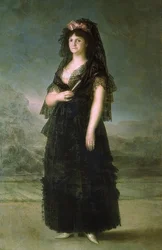 Porträt der Maria Lusia mit Mantilla