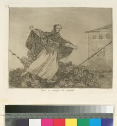 Que se rompe la cuerda (Möge das Seil reißen), Platte 77 aus Los Desastres de la Guerra (Die Schrecken des Krieges), nach 1814-15, veröffentlicht 1863
