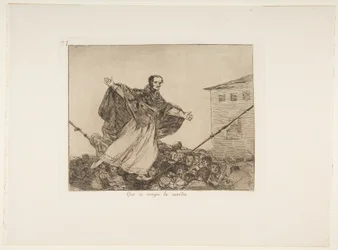 Que se rompe la cuerda (Möge die Schnur reißen), Platte 77 aus Los Desastres de la Guerra (Die Schrecken des Krieges), nach 1814-15, veröffentlicht 1863