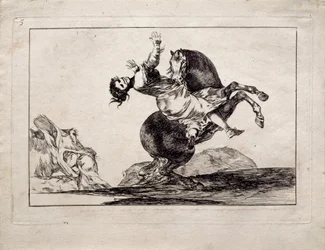 Der Pferderäuber aus der Serie Los Disparates, Torheiten, 1815-1819