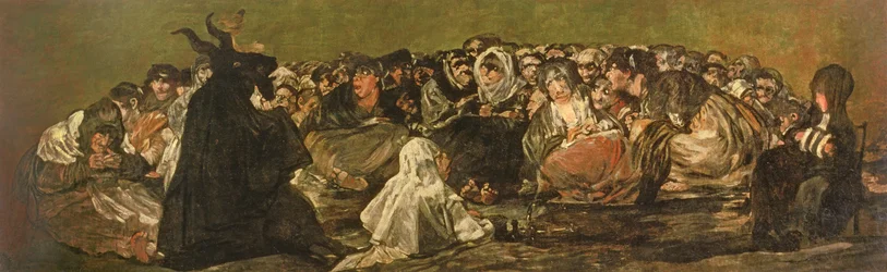 Der Hexensabbat oder Der große Ziegenbock, (eines der Schwarzen Gemälde), ca. 1821-23