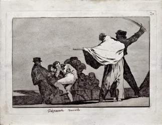 Bekannte Torheit aus der Serie Los Disparates Follies