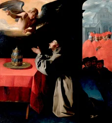 Heiliger Bonaventura im Gebet