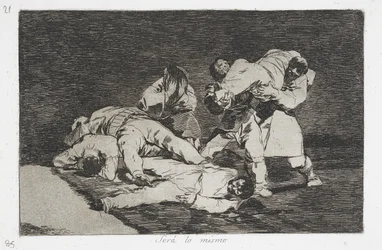 Dasselbe (Será lo mismo) aus der Serie Die Schrecken des Krieges (Desastres de la Guerra)