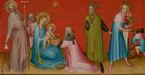 Die Anbetung der Heiligen Drei Könige mit dem Heiligen Antonius Abt