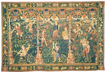 Exotische Grün-Tapisserie, möglicherweise Tournai, erste Hälfte des 16. Jahrhunderts