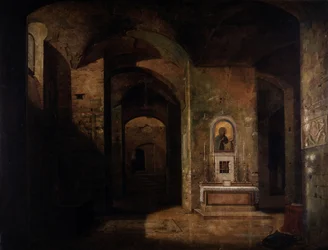 Die Krypta der Basilika San Martino ai Monti in Rom
