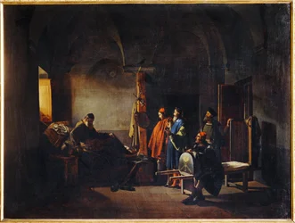 Der Maler Sodoma wird ins Krankenhaus gebracht. 1815