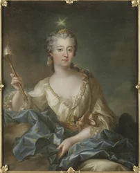 Porträt von Luise Ulrike von Preußen (1720-1782), Königin von Schweden, von François-Adrien Grasognon Latinville