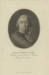 Porträt von Henri Masers de Latude 1725-1805, ca. 1793