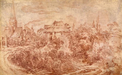 Landschaft mit Figuren