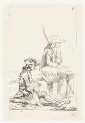 Soldat und ein Bauer