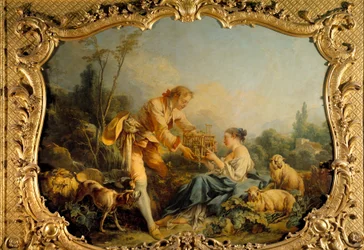 Die gefällige pastorale Szene (Francois Boucher)