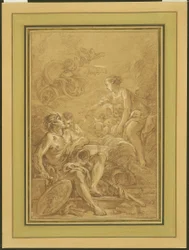Venus befiehlt Vulkan, Waffen für Aeneas zu schmieden