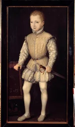 Porträt von Heinrich IV. von Navarra (1553-1610) als Kind im Alter von 4 Jahren
