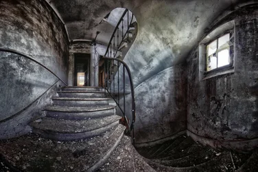 Verlassene Wendeltreppe
