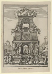 Triumphbogen zu Ehren von Kardinal Mazarin nach dem Pyrenäenfrieden, ca. 1664-65