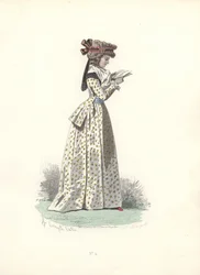 Frau, die ein Buch liest, Ära von Marie Antoinette