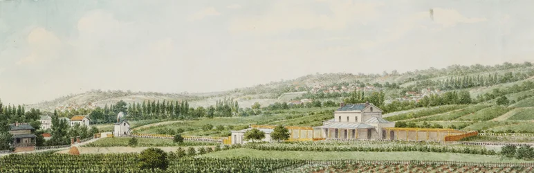 Ein Bahnhof in den Vororten von Paris, 1846