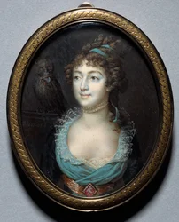 Porträt von Mademoiselle Marie-Anne Adelaide Le Normand, um 1793