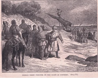 Harold wird vom Grafen von Ponthieu gefangen genommen, 1063