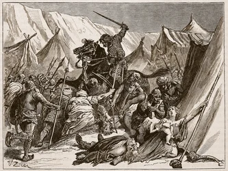 Robert von Normandie ruft die Kreuzfahrer zusammen, Illustration aus 