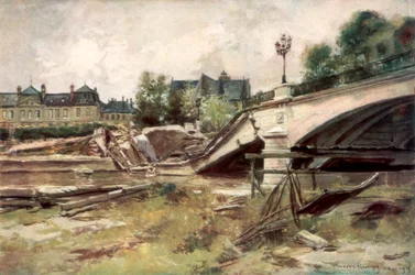 Die Brücke an der Aisne, Frankreich, 1915, 1926