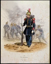 Pariser Feuerwehrleute (Sapeurs-Pompiers), 1860