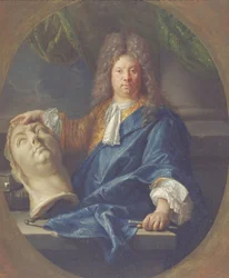 Porträt von Antoine Coysevox, 1701