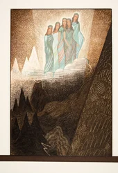 Okeaniden, Illustration aus Prométhée Enchaîné von Aeschylus, veröffentlicht 1941