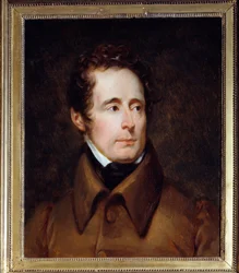 Porträt von Alphonse de Lamartine (1791-1869), französischer Schriftsteller und Politiker. Gemälde von François Gérard (1770-1837)