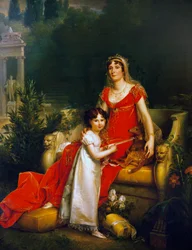 Porträt von Maria Anna Bonaparte, bekannt als Elisa Baciocchi (Ajaccio 1777-Triest)