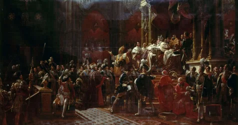 Die Krönung von Karl X. von Frankreich in Reims, 29. Mai 1825