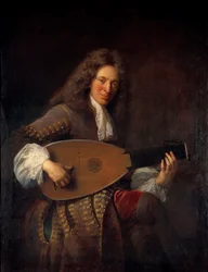 Porträt von Charles Mouton (1626-1710) Lautenist
