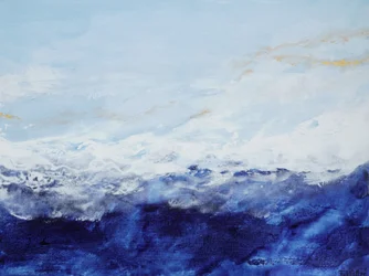 Tiefblaue Ozeanwellen