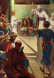 Jesus vor Kaiphas