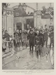 Zurück aus dem Sudan, Begrüßung der Haubitzenbatterie in Woolwich